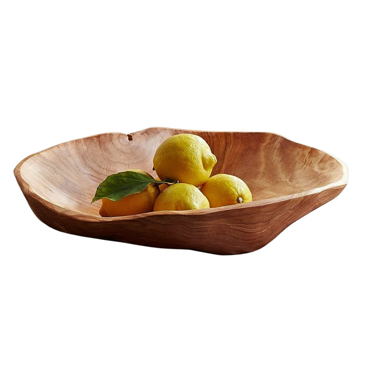 Loon Peak® Fullilove Wood Salad Bowl, Serving Bowl, Fruit Bowl, Bread Basket, Decorative Bowl | Wayfair North America
