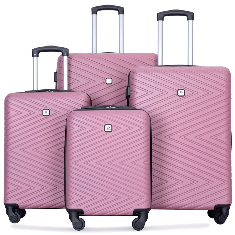 Travelhouse 4 Piece Hardshell Luggage Set Hardside Lightweight Suitcase TSA Lock Spinner Wheels.(... | Walmart (US)