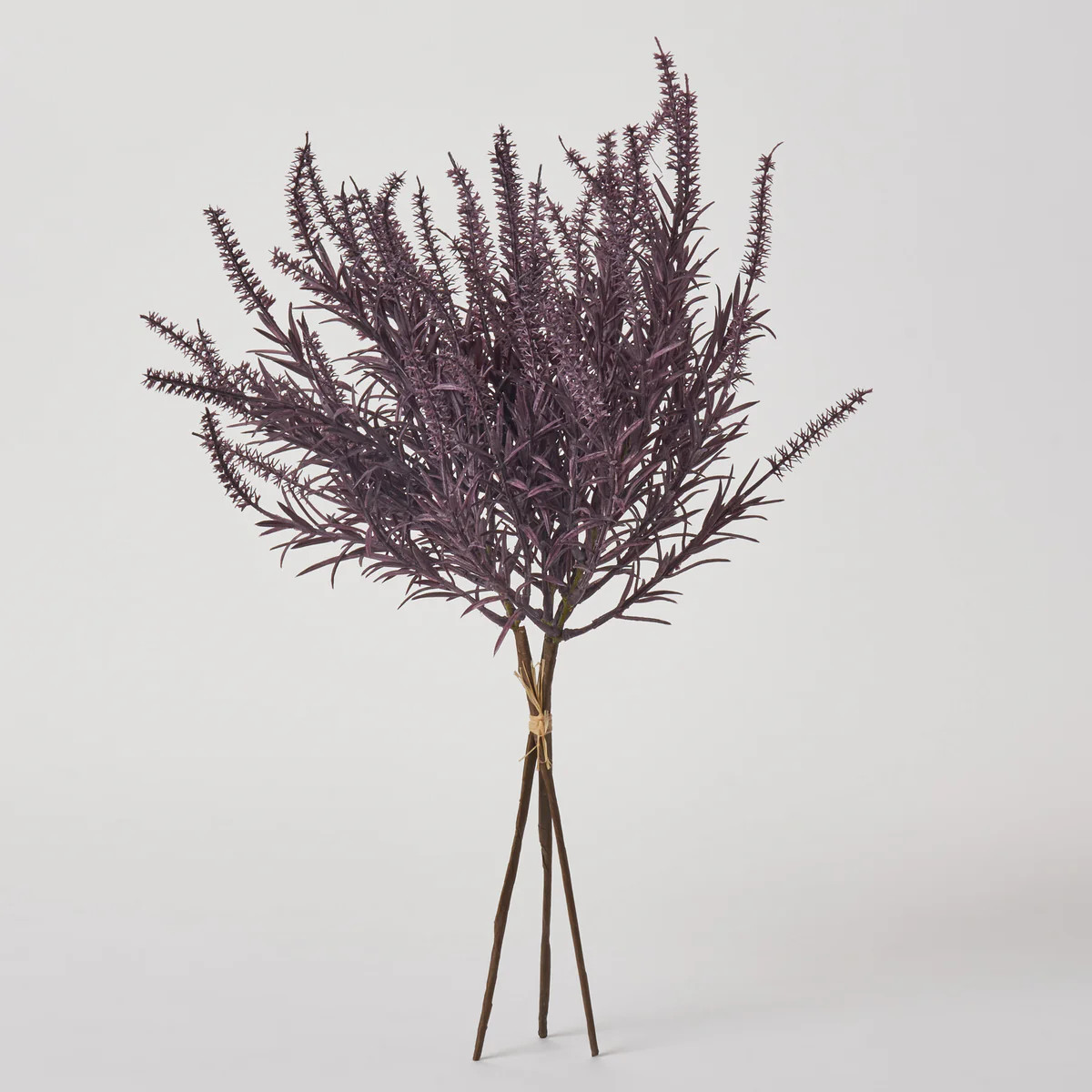 Plum Purple Faux Astilbe Stem Bundle Dried Look Fall Foliage Bouquet - 18" | Darby Creek Trading