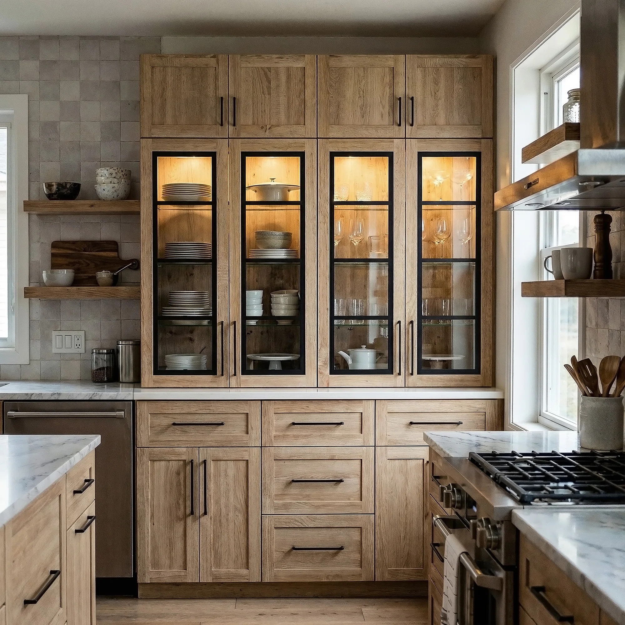 70.8” H Large Food Pantry Buffet Table Cabinet | Wayfair North America