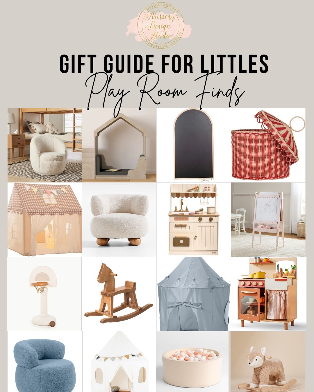 Looking for playroom gifts they’ll actually use every single day?
I pulled together my designer-approved list of playroom finds that are beautiful, functional, and perfect for toddlers + littles this holiday season.

From cozy reading spots to pretend-play favorites, these are the items parents go back to again and again.



#LTKBaby #LTKKids #LTKHome