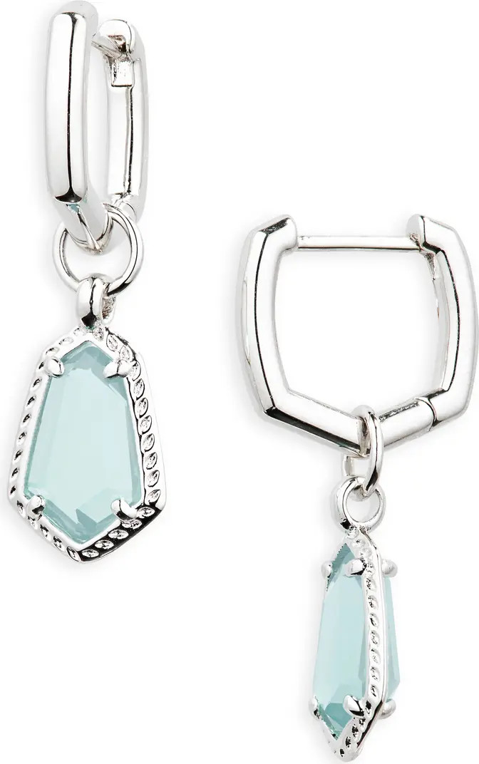 Alexandria Geometric Drop Huggie Hoop Earrings | Nordstrom