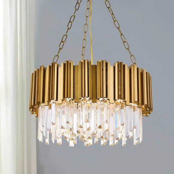 Mamuna 9 - Light Unique / Statement Tiered Chandelier with Crystal Accents | Wayfair North America