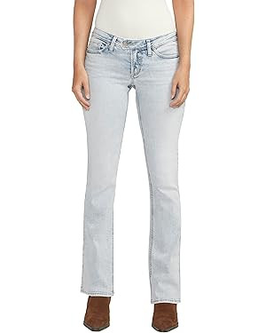 Silver Jeans Co. Women's Tuesday Low Rise Slim Bootcut Jeans | Amazon (US)