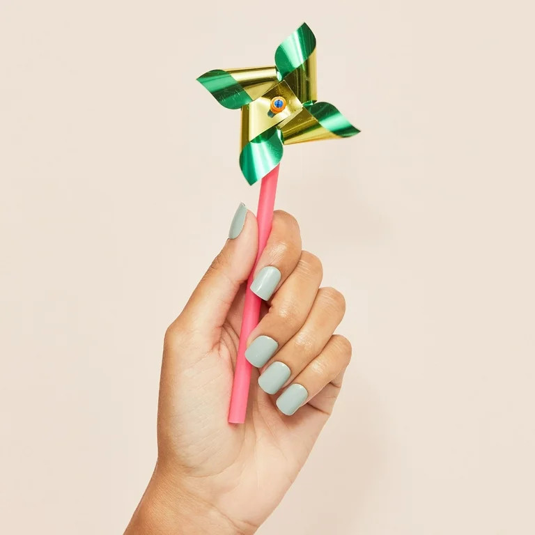 KISS imPRESS Color  Press on Nails, Going Green, Green, Short Squoval, 30 Count | Walmart (US)