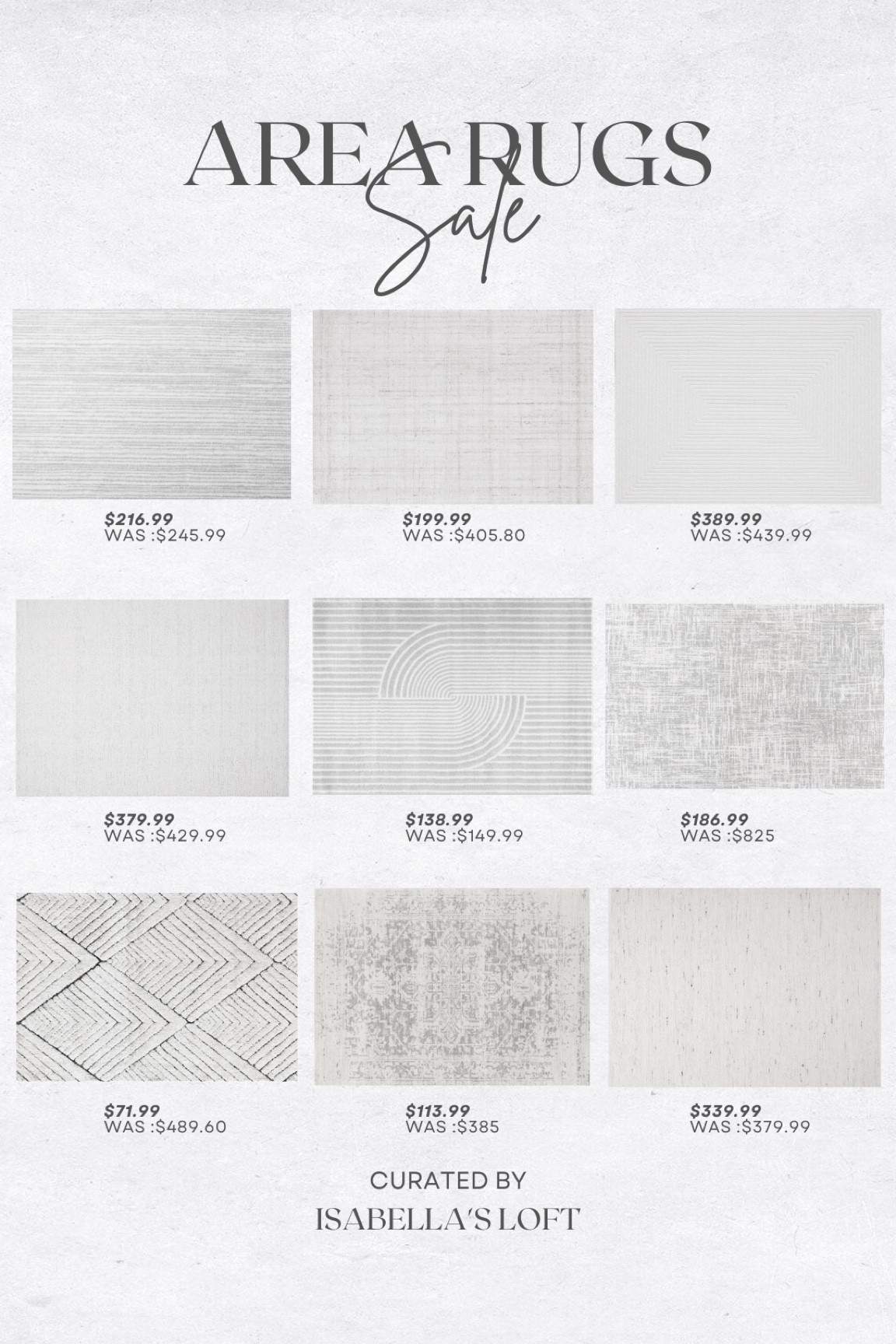 Area Rugs Sale

Media Console, Living Home Furniture, Bedroom Furniture, stand, cane bed, cane furniture, floor mirror, arched mirror, cabinet, home decor, modern decor, mid century modern, kitchen pendant lighting, unique lighting, Console Table, Restoration Hardware Inspired, ceiling lighting, black light, brass decor, black furniture, modern glam, entryway, living room, kitchen, bar stools, throw pillows, wall decor, accent chair, dining room, home decor, rug, coffee table

#LTKhome #LTKfamily #LTKFind