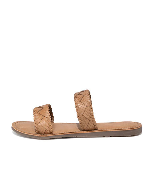 Kierra Woven Faux Leather Sandal - Tan - FINAL SALE | VICI
