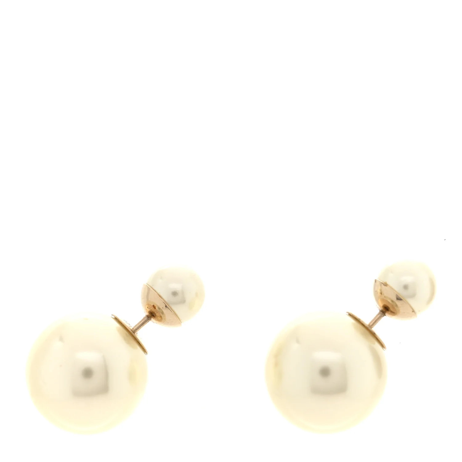 Pearl Mise En Dior Tribal Earrings Gold | FASHIONPHILE (US)
