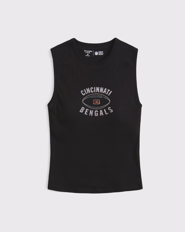 Cincinnati Bengals Bra-Free Rib High-Neck Tank | Abercrombie & Fitch (US)
