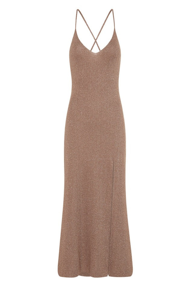 Petra Metallic Knit Slip Dress | Spell Designs (Australia & New Zealand)
