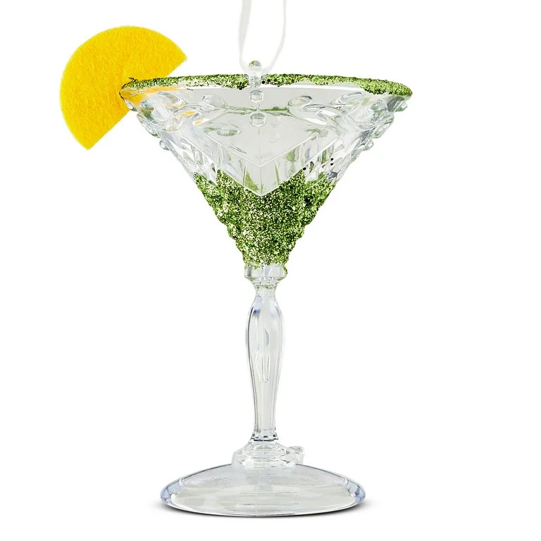 Green Martini Cup Christmas Ornament, 6", by Holiday Time | Walmart (US)