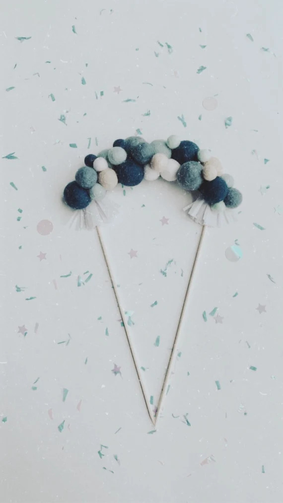 Cake Topper // Balloon Cake Topper // Baby Birthday // Kids Birthday // Baby Shower // Party Deco... | Etsy (US)