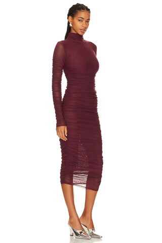 Camila Coelho Joelle Midi Dress in Plum from Revolve.com | Revolve Clothing (Global)