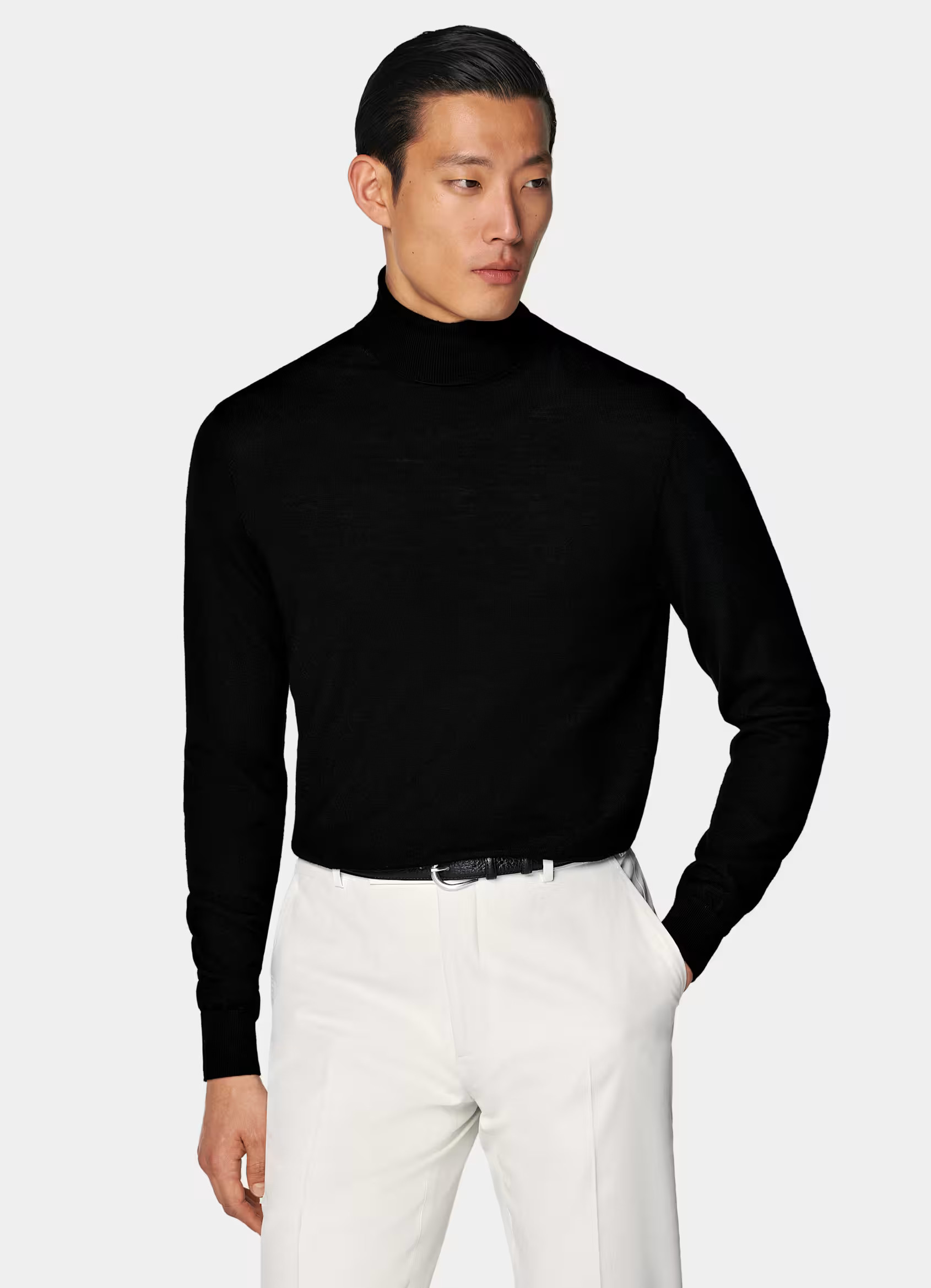 Black Merino Turtleneck | Suitsupply (US)