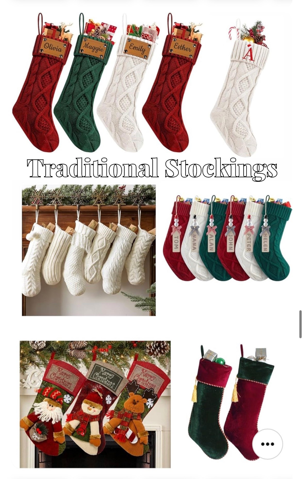 More traditional style decor: stocking edition! 🎄✨

Christmas stockings, holiday mantel decor, cozy Christmas home, festive fireplace, traditional holiday style, red and white stockings, personalized stockings, Christmas morning, classic holiday decor, winter aesthetic, merry and bright, Christmas traditions, cozy holiday vibes, festive home styling

#LTKSeasonal #LTKU #LTKHoliday