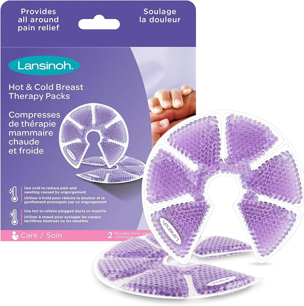 Lansinoh Breast Therapy Packs with Soft Covers, Hot and Cold Breast Pads, Breastfeeding Essential... | Amazon (CA)