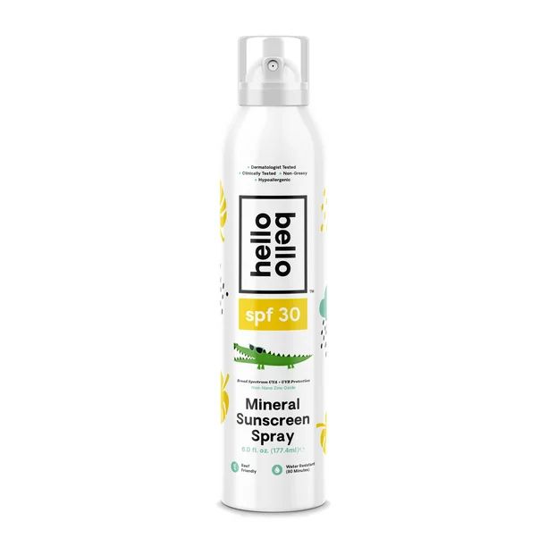 Hello Bello Continuous Mineral Sunscreen Spray SPF 30, 6 fl oz - Walmart.com | Walmart (US)