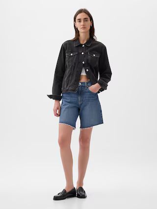 8" Mid Rise '90s Loose Denim Bermuda Shorts | Gap (US)