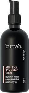 Buttah Skin by Dorion Renaud Buttah Rosewater Toner - AHA/BHA Rose Water Toner - Alpha Hydroxy Ac... | Amazon (US)