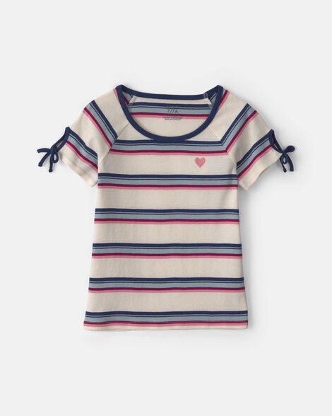 Girls Heart Striped Top | Carter's | Carter's Inc