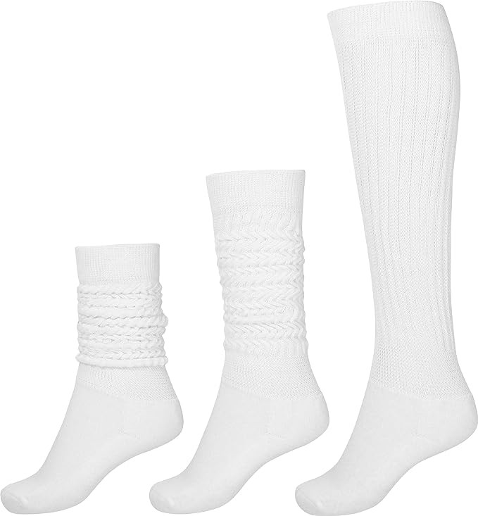 BomKinta Slouch Socks Women Thigh High Boot Socks Soft Scrunch Socks Size 5-11 | Amazon (US)