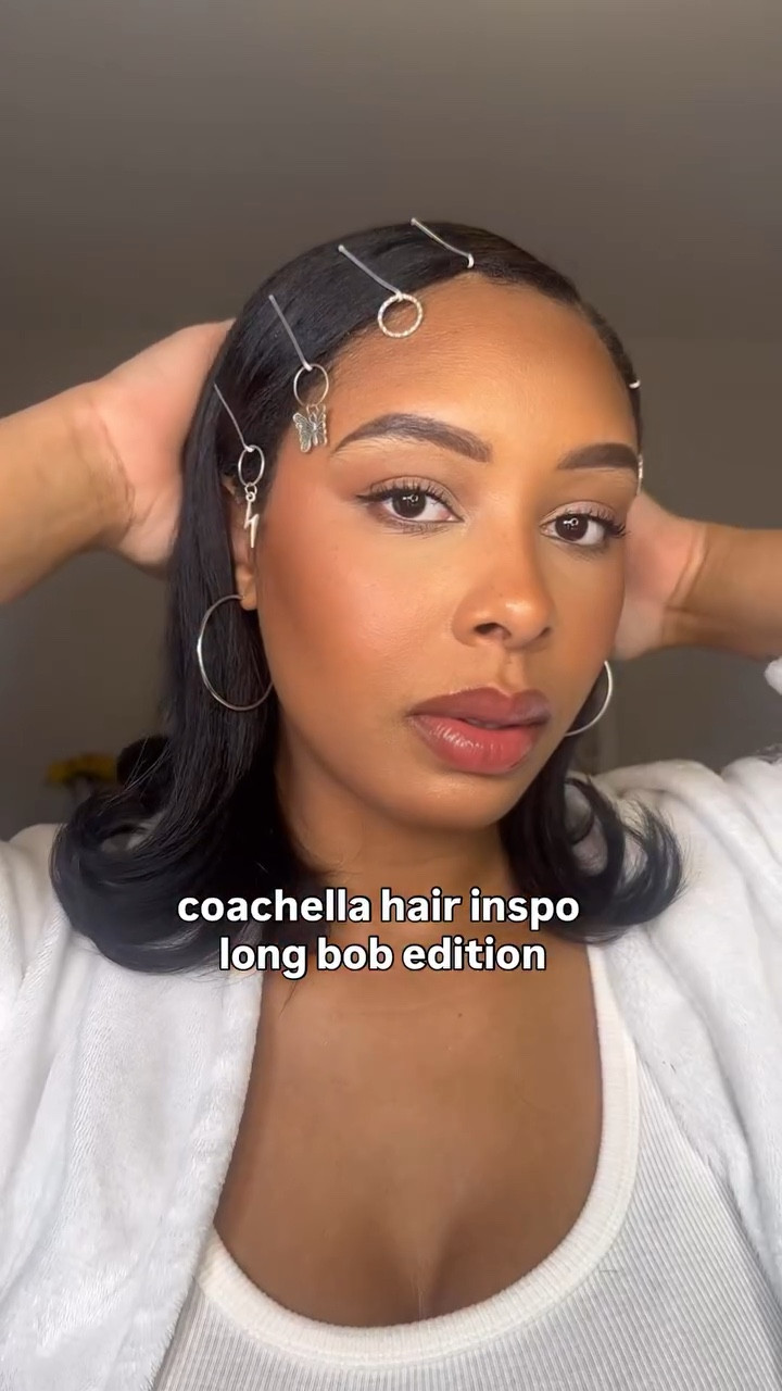 Fun hairstyle idea for a long bob haircut! 💇🏽‍♀️😘

Comment link for hair charms 💖

This hairstyle is perfect for coachella, concerts & festival season! 

Products ⤵️ 
@americancrew hair pomade 
@patternbeauty heat protectant 
@thedrybar money maker hair spray 
@babylissprousa flat iron 

#hairinspo #coachellahair #longbob #hairstyles #hairtutorial

#LTKFestival #LTKgrwm #LTKBeauty