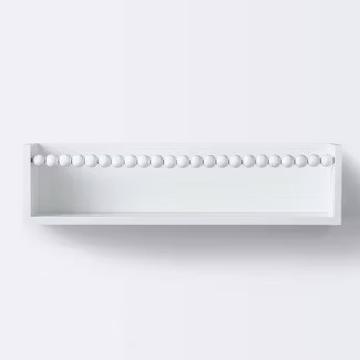 Beaded Decorative Wall Shelf - White - Cloud Island™ | Target