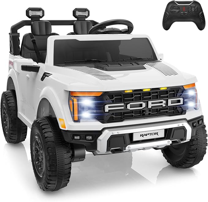 24V Ride On Toys for Big Kids, Ford F-150 Raptor 2 Seater Ride on Car w/Remote, Battery Power Rid... | Amazon (US)