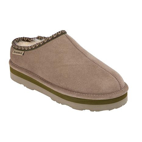 BEARPAW Lucille Water and Stain-Repellent Suede Mule | HSN