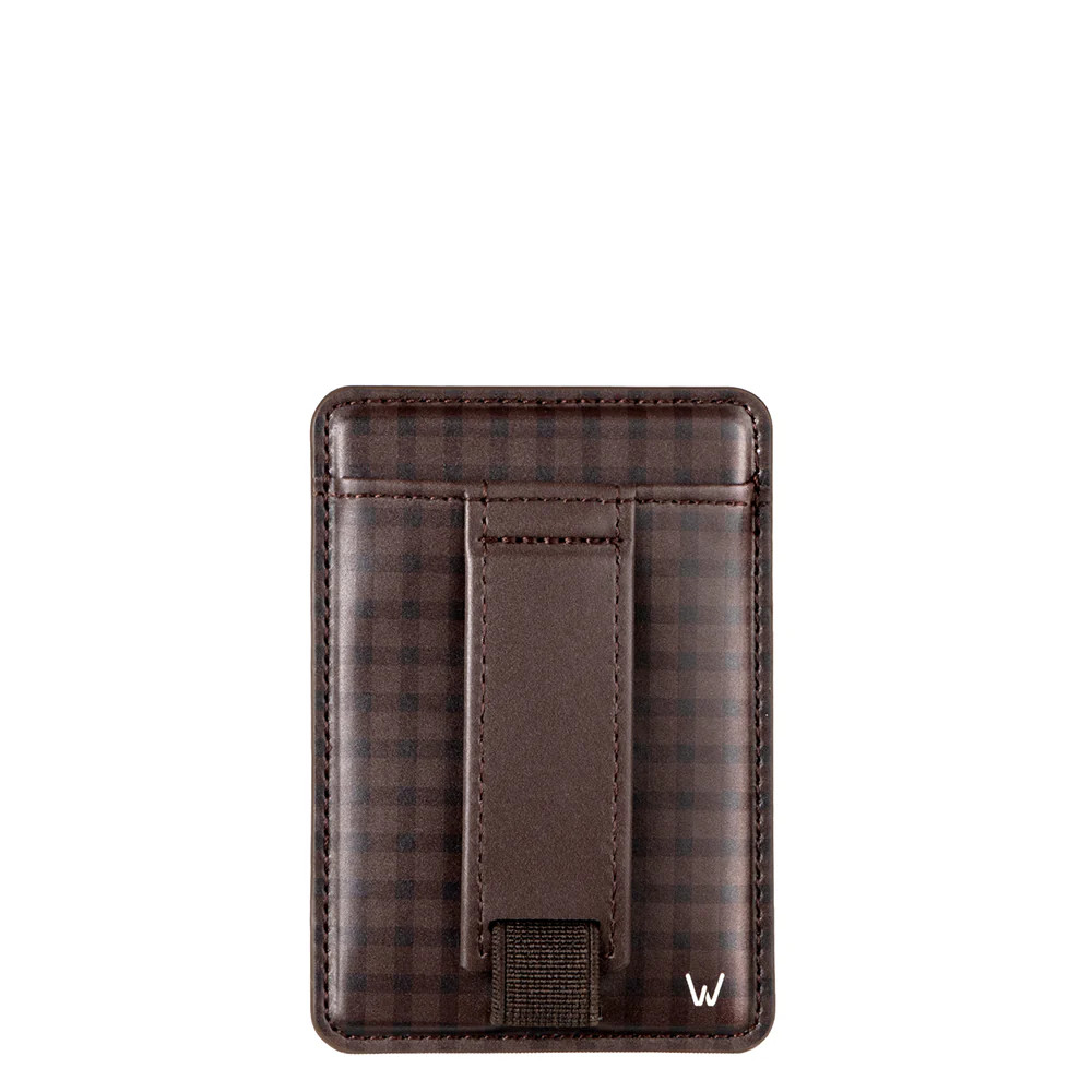 Cafe Gingham Magnetic Wallet | Walli Cases