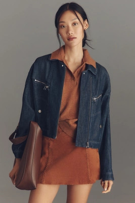 Pilcro Tidal Moto Utility Jacket | Anthropologie (US)