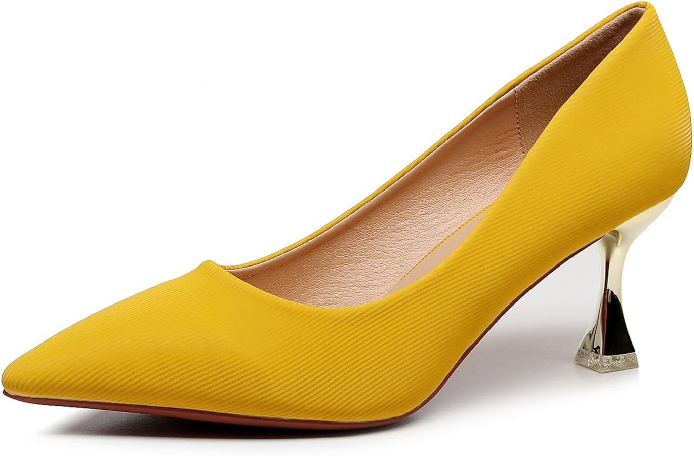 VenusCelia Women's Golden-Sun Pump Stiletto Heel Shoe | Amazon (US)
