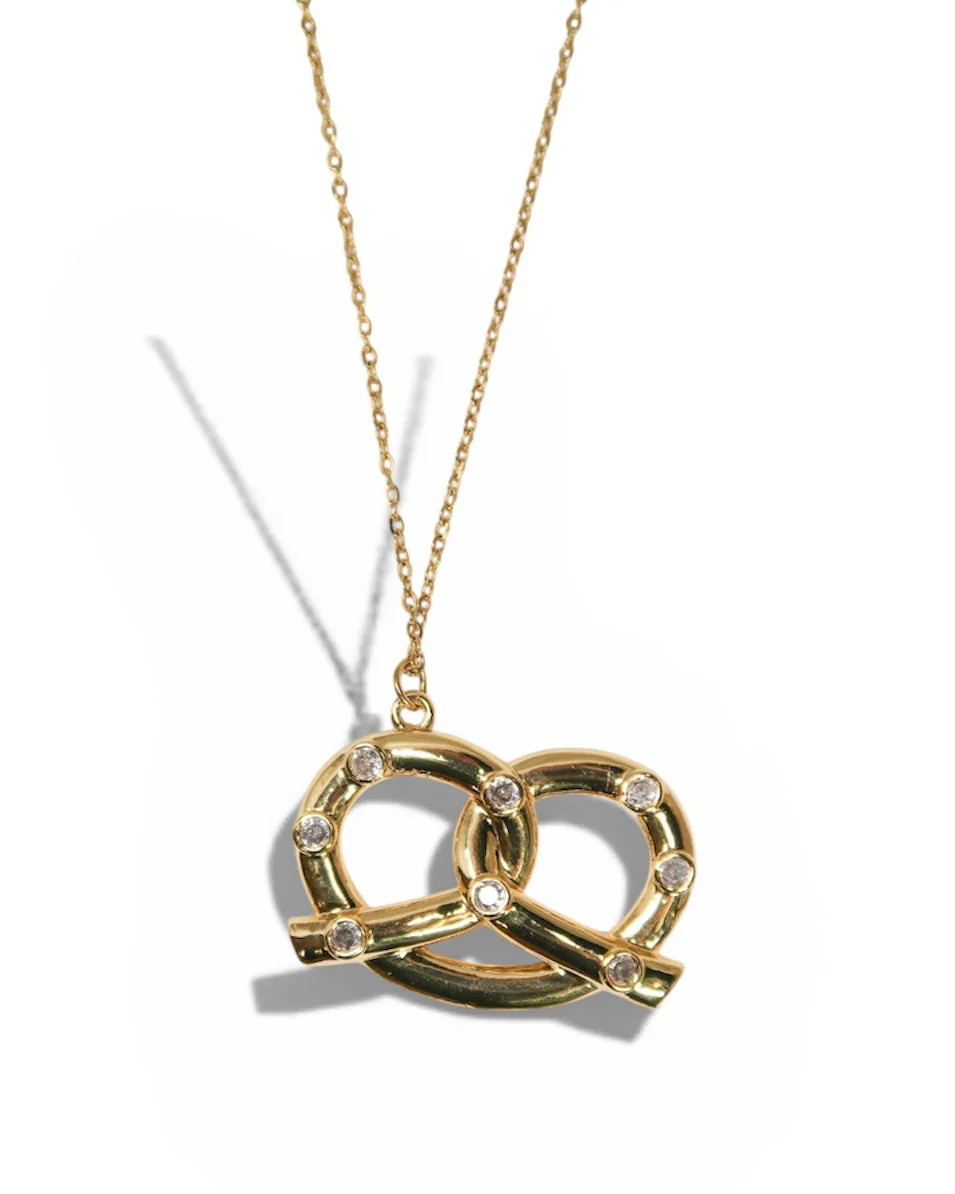 Don't Get it Twisted 316L Stainless Pretzel Necklace | KC Chic Designs