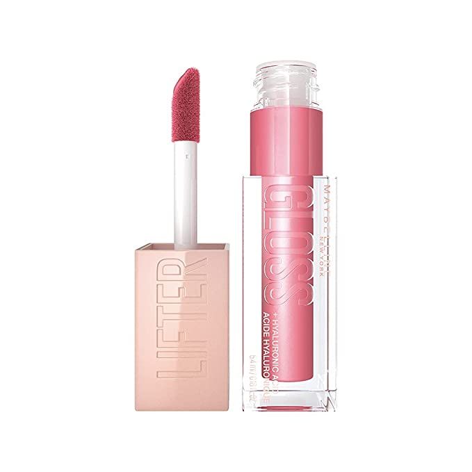 Maybelline Lifter Gloss, Hydrating Lip Gloss with Hyaluronic Acid, Petal, Warm Pink Neutral, 0.18... | Amazon (US)