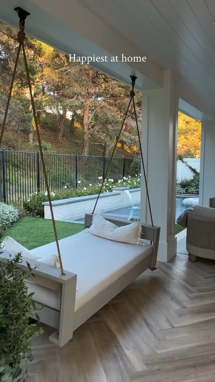 Backyard Details

Pool
• Finish (water color): Prism Matrix Indigo Blue
• Brand: Wet Edge Technologies
• Coping: Indian Bluestone (Slate)
• Size: 17’ x 21’
• Spa Size: 6’ x 9’

Patio
• Size: 11’ x 23’

Paint
• Color: Pure White
• Brand: Sherwin-Williams
• Finish: Satin (flat finish on BBQ area only)

Stone
• Quartzite: Florida Wave

Artificial Turf
• Brand: Cali SynTurf
• Product: Cali 97

#LTKHome #LTKSeasonal #LTKSaleAlert