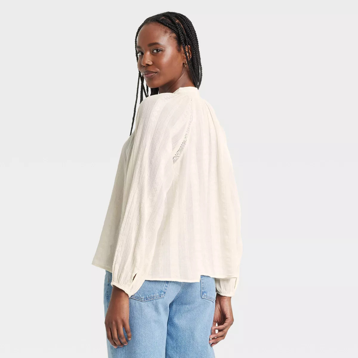 Women's Balloon Long Sleeve Lace Blouse - Universal Thread™ | Target