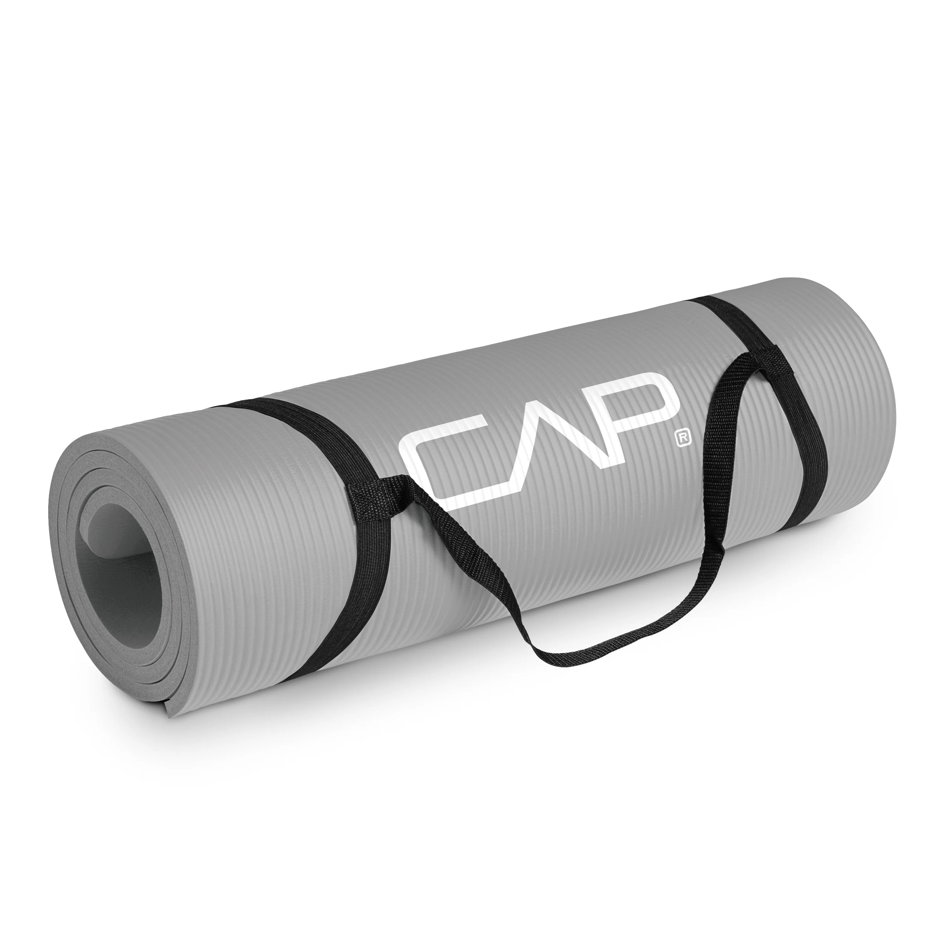 CAP High Density Exercise Mat with Carry Strap, Gray | Walmart (US)