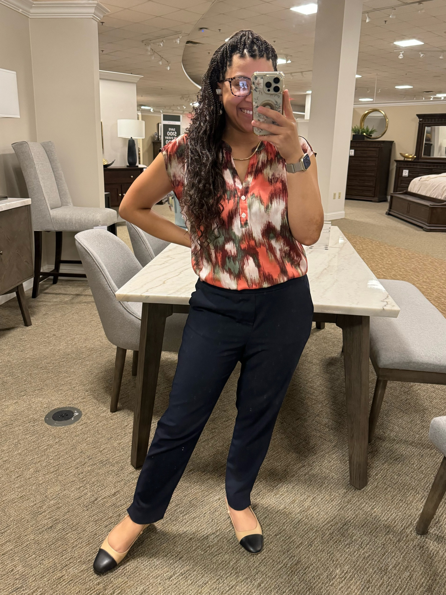 OOTD called for a pop of color and a print. Workwear done right  

#LTKStyleTip #LTKFindsUnder100 #LTKWorkwear
