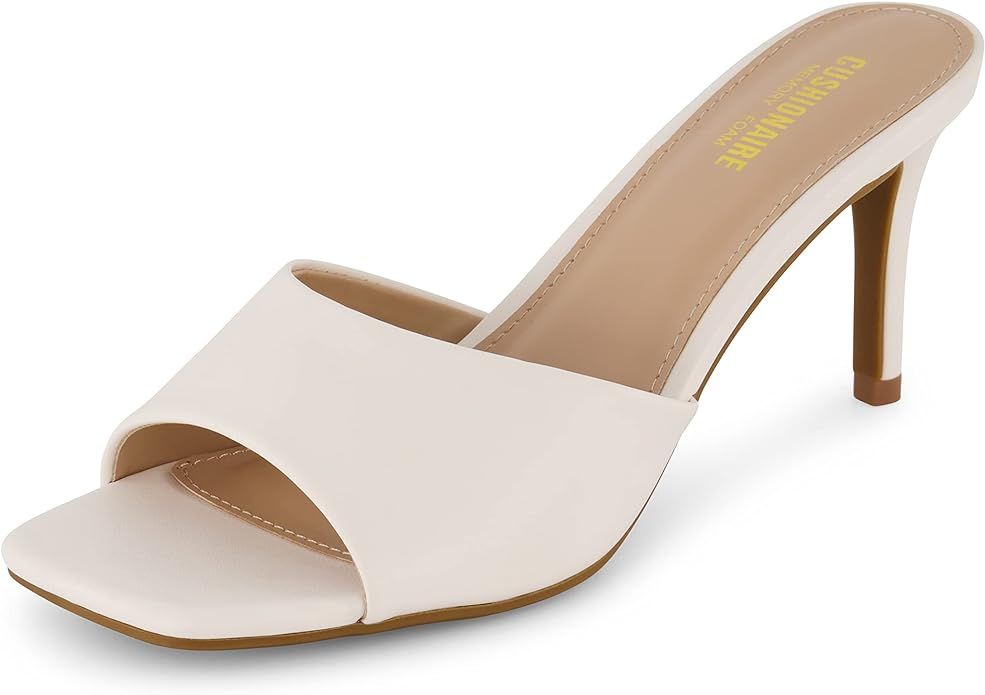 CUSHIONAIRE Women's Evie One Band Dress Sandal +Memory Foam And Wide Widths Available | Amazon (US)