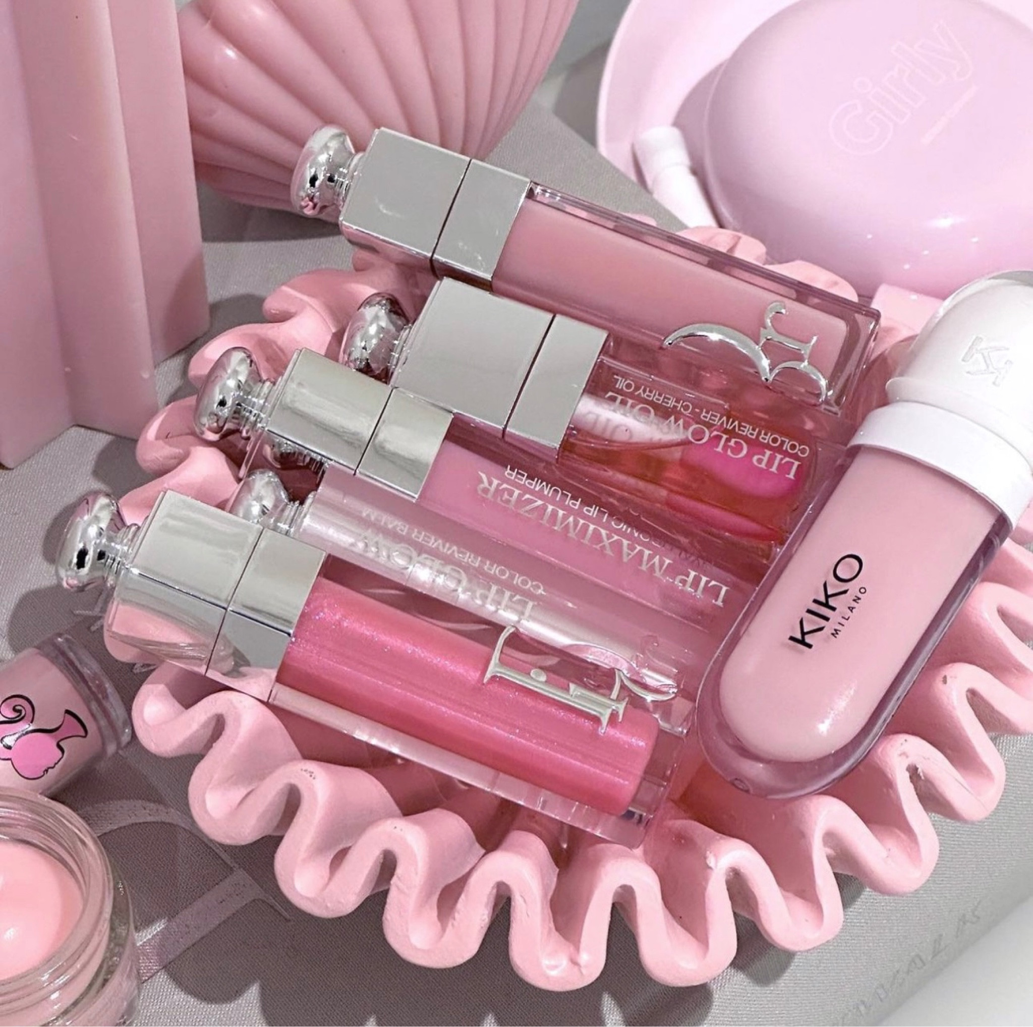 Lip Favourites. . these beauties from Dior make my lips look fuller , plump , hydrated and glossy and the Kiko Cosmetics Lip Cream in shade Tutu Rose gives a very subtle plumping effect and soft pink colour to lips . . perfect for daytime or a natural evening makeup look 💕
•
•
•
•
•
•
•
•
•
•
•
•
•
•
•
•
minimal aesthetic, luxury aesthetic, neutral aesthetic, moody feeds, neutral feed, pinterest inspo, beauty flatlay, aesthetic feed, beige aesthetics, makeup junkie, neutral style, parisian style, aesthetic style, aesthetic photography, pastel aesthetics, cream aesthetics, that girl aesthetic, clean girl aesthetic , pink aesthetic , pastel aesthetic , pink feed , pink makeup , pink pink pink , pastels , pastel aesthetic , pintrest girl , pink mood , pink vibes , pink vibe , dior , rare beauty , selena gomez , chanel , glossier , glow recipe , dior lipgloss , dior lip maximiser , dior makeup , dior beauty , soft girl , girly things , vanilla girl , vanilla vibes , vanilla aesthetic , cute beauty , holy grail , blush , blusher , lipgloss , lipglosses , lip oil , cream blush , rare beauty community , I am rare , viral makeup , new makeup , satisfying reels , makeup review , beauty guru , pretty packaging , kiko , kiko milano , kiko cosmetics , vanilla girl aesthetic , girlie beauty , beauty routine , clean aesthetic , vanilla makeup , uk blogger , london , beauty reels , girly girl aesthetic , coquette aesthetic , coquette princess 

#LTKbeauty #LTKeurope #LTKunder50
