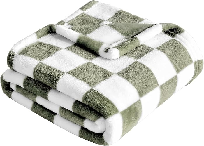 Yurhap Checkered Baby Blanket Fleece Baby Blankets for Boys, Ultra Soft Cozy Fluffy Infant Toddle... | Amazon (US)