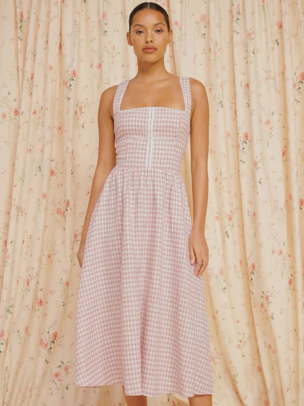 Tagliatelle Linen Dress | Reformation (Global)