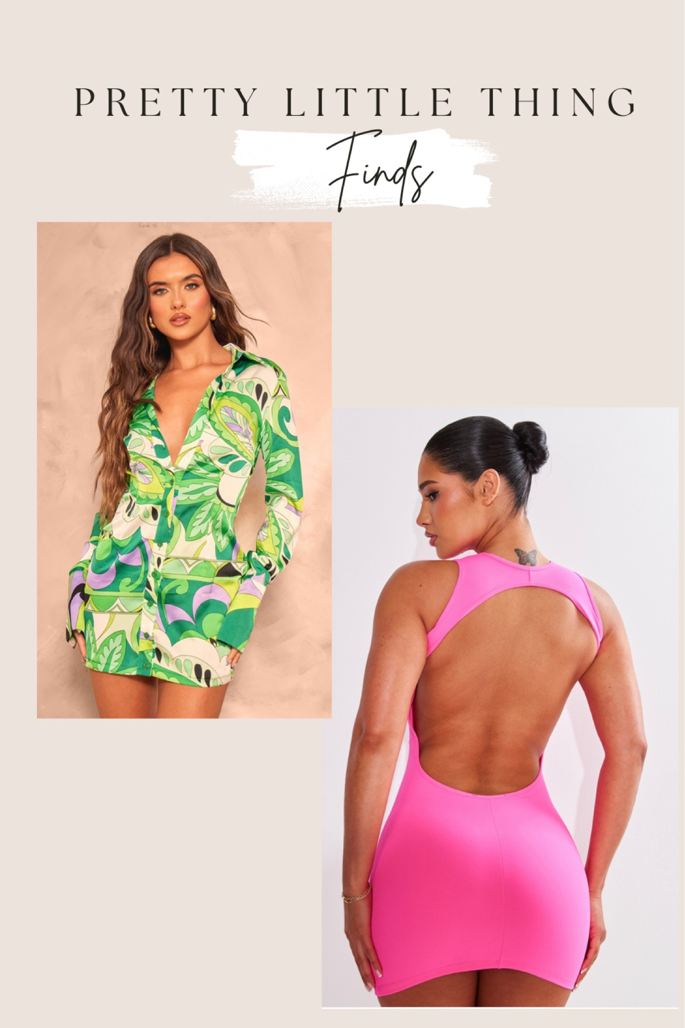 Unfortunately, the other two items in the video on my IG/TikTok are sold out. So the these are two that are still in stock!

Green dress - size 4
Pink dress - size S

#LTKU #LTKFindsUnder50 #LTKFindsUnder100