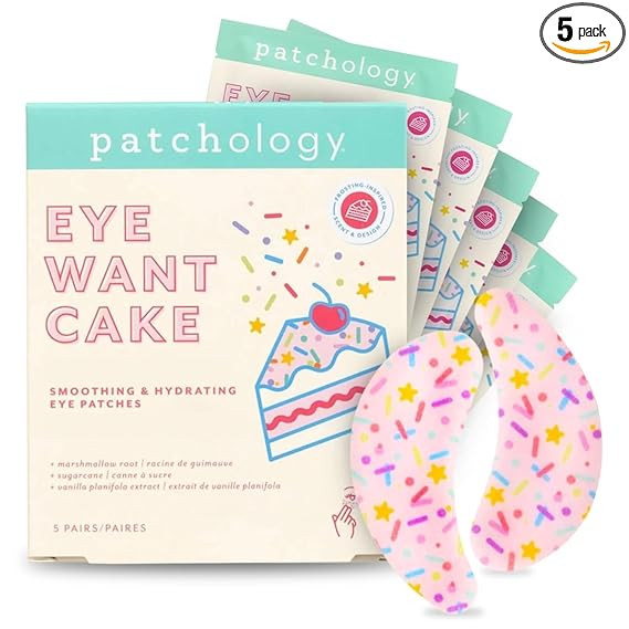 Patchology Eye Want Cake Hydrating & Smoothing Eye Patches – Under Eye Masks for Puffy Eyes, Da... | Amazon (US)