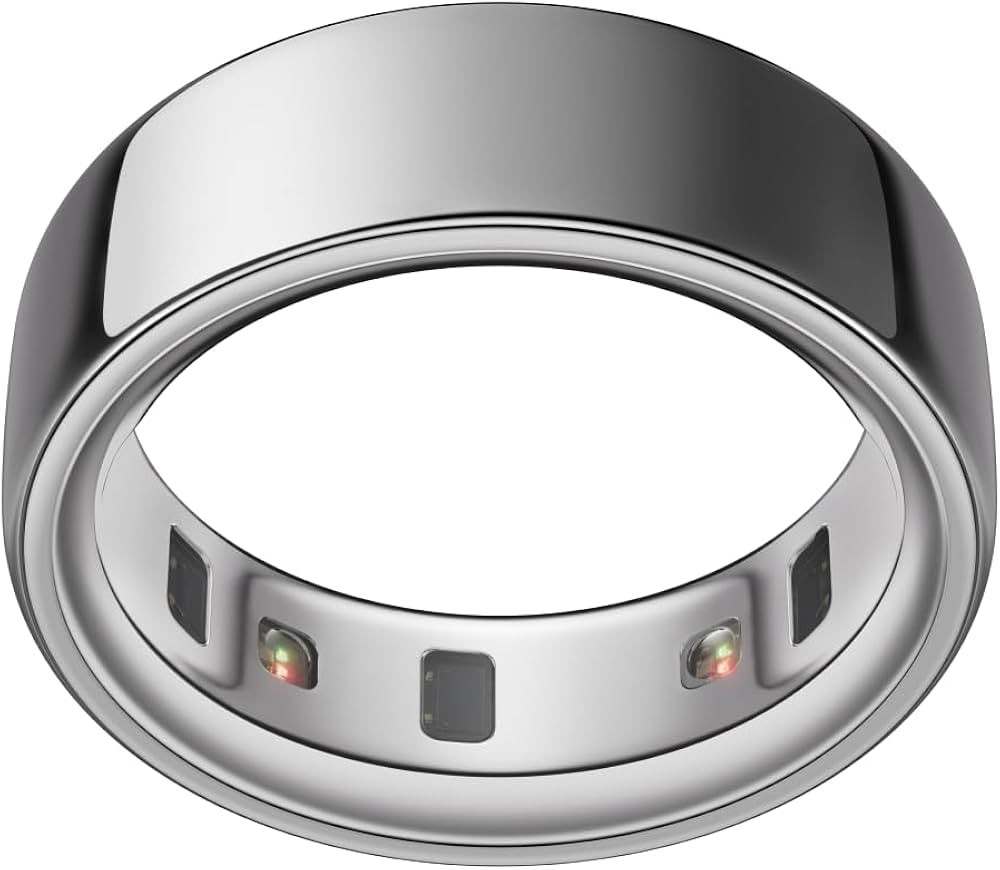 Oura Ring 4 - Silver - Size 10 - Smart Ring - Size First with Oura Ring 4 Sizing Kit - Sleep Trac... | Amazon (US)