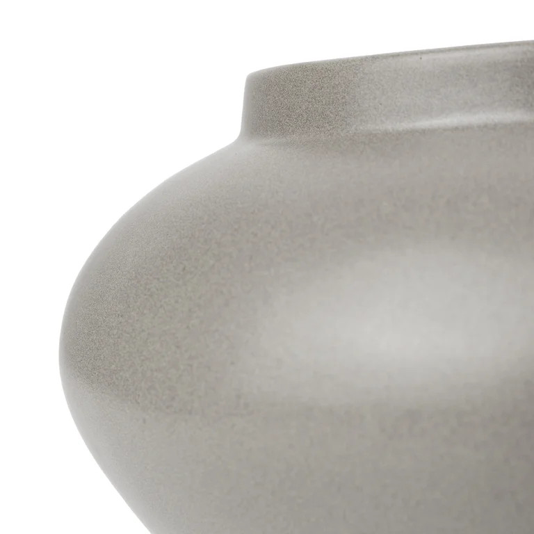 Better Homes & Gardens Gray Ceramic Decorative Vase | Walmart (US)