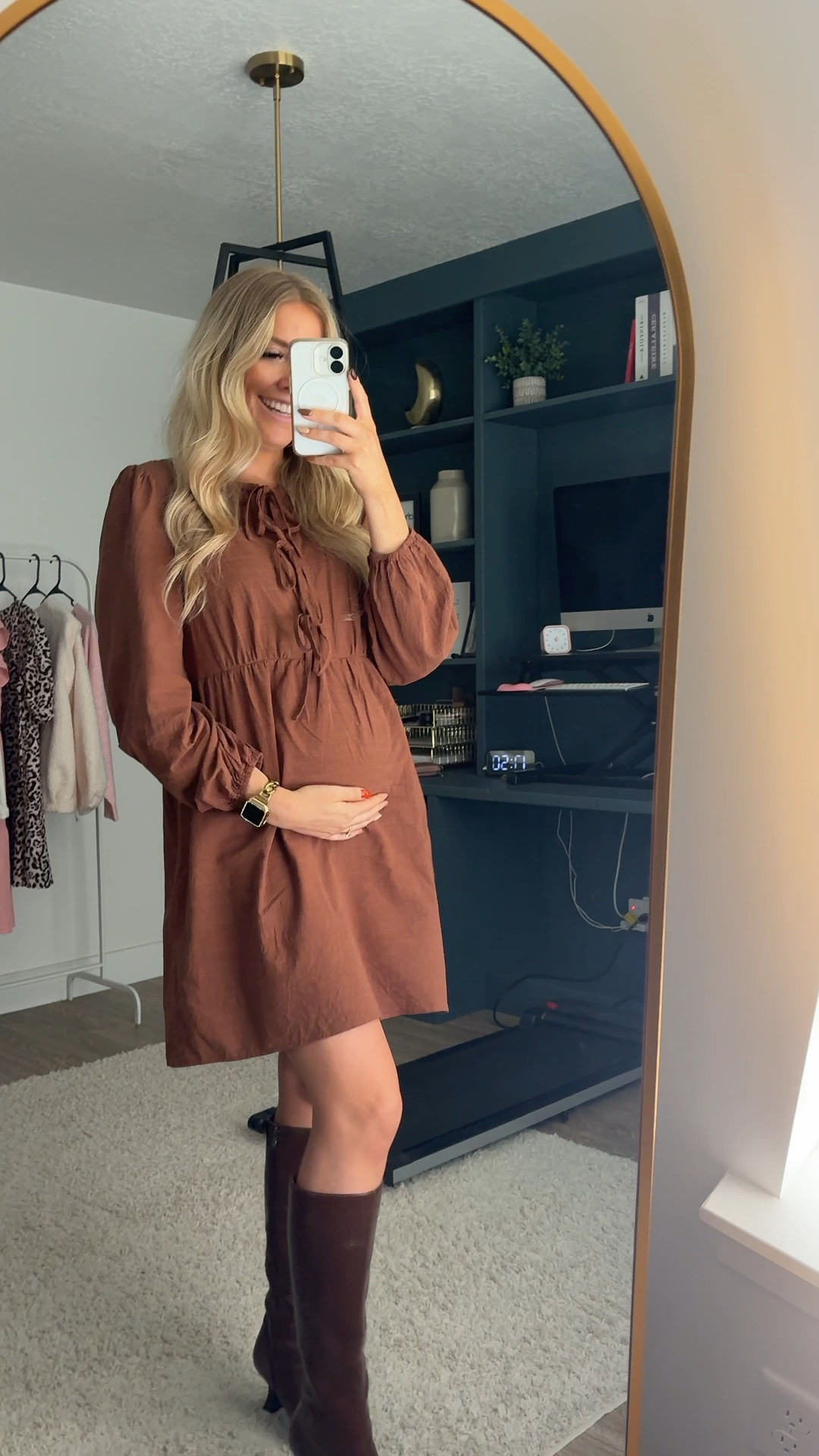 bump friendly fall church outfit 🤎

brown dress: wearing usual M
brown boots: size up half 

| fall outfit | fall dress | pregnant | bump friendly | teacher outfit | womens boots 

#LTKSeasonal #LTKBump #LTKFindsUnder100