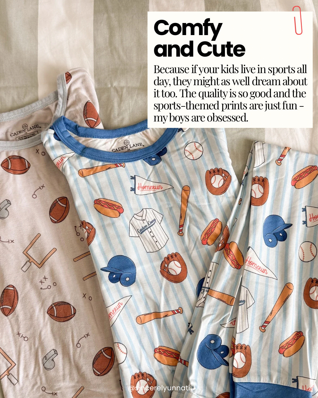 Caden Line - Baseball, Ballpark Gifts - Personalized Gifts, Football, Pajamas @cadenlane 

If your kids are in their sports era right now…Same! 🤍⚾️🏈🏀

Between practices, games, and everything in between, I’ve found a few things that actually make life easier and more fun for all of us.

These are all things we use on repeat—and they make the best gifts too.

Save this for birthdays, holidays, or the next time you need a quick gift idea!
.
.
.
#sportskids #sportsmomlife #giftideasforkids #momlifehacks #youthsports | sports gift ideas for kids, sports mom essentials, baseball mom life, kids sports gear must haves, youth sports gifts, sports organization ideas, gifts for boys who love sports, kids athletic gear, practical gift ideas for kids
