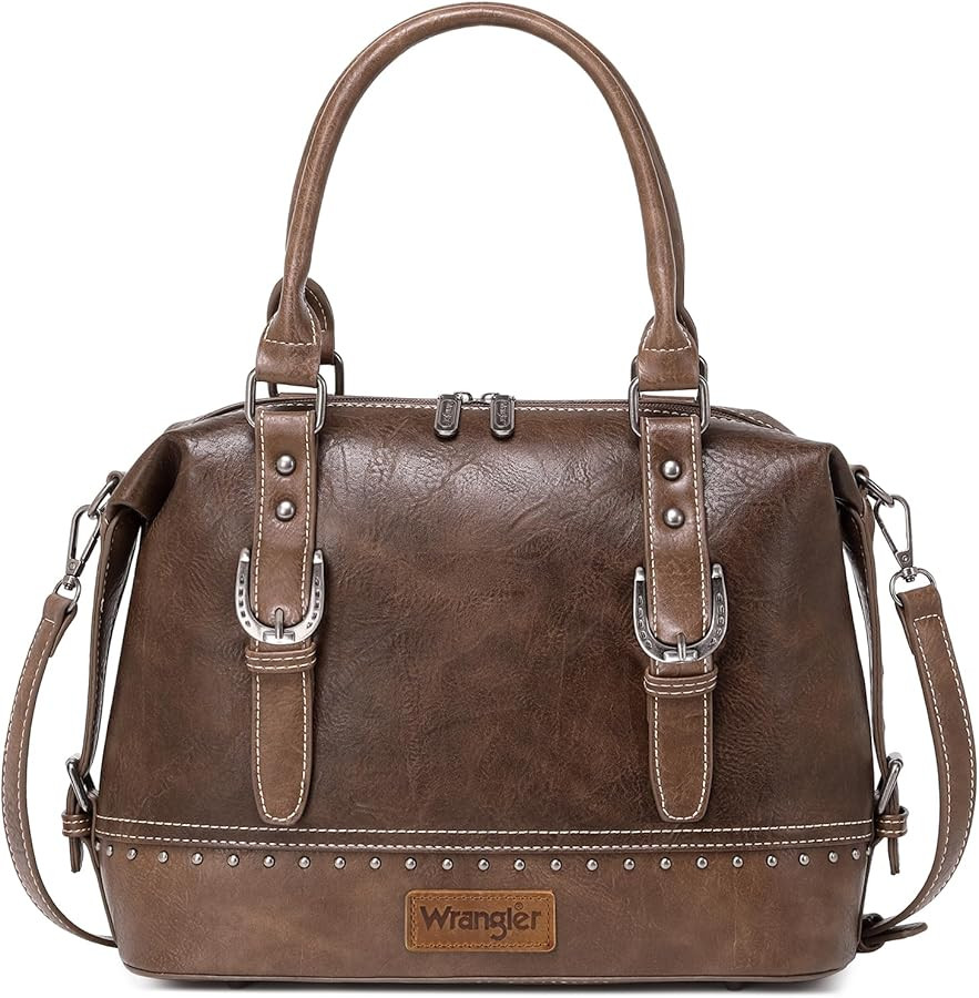 Wrangler Doctor Bag Top Handle Purse Hobo Shoulder Barrel Satchel Handbags for Women | Amazon (US)