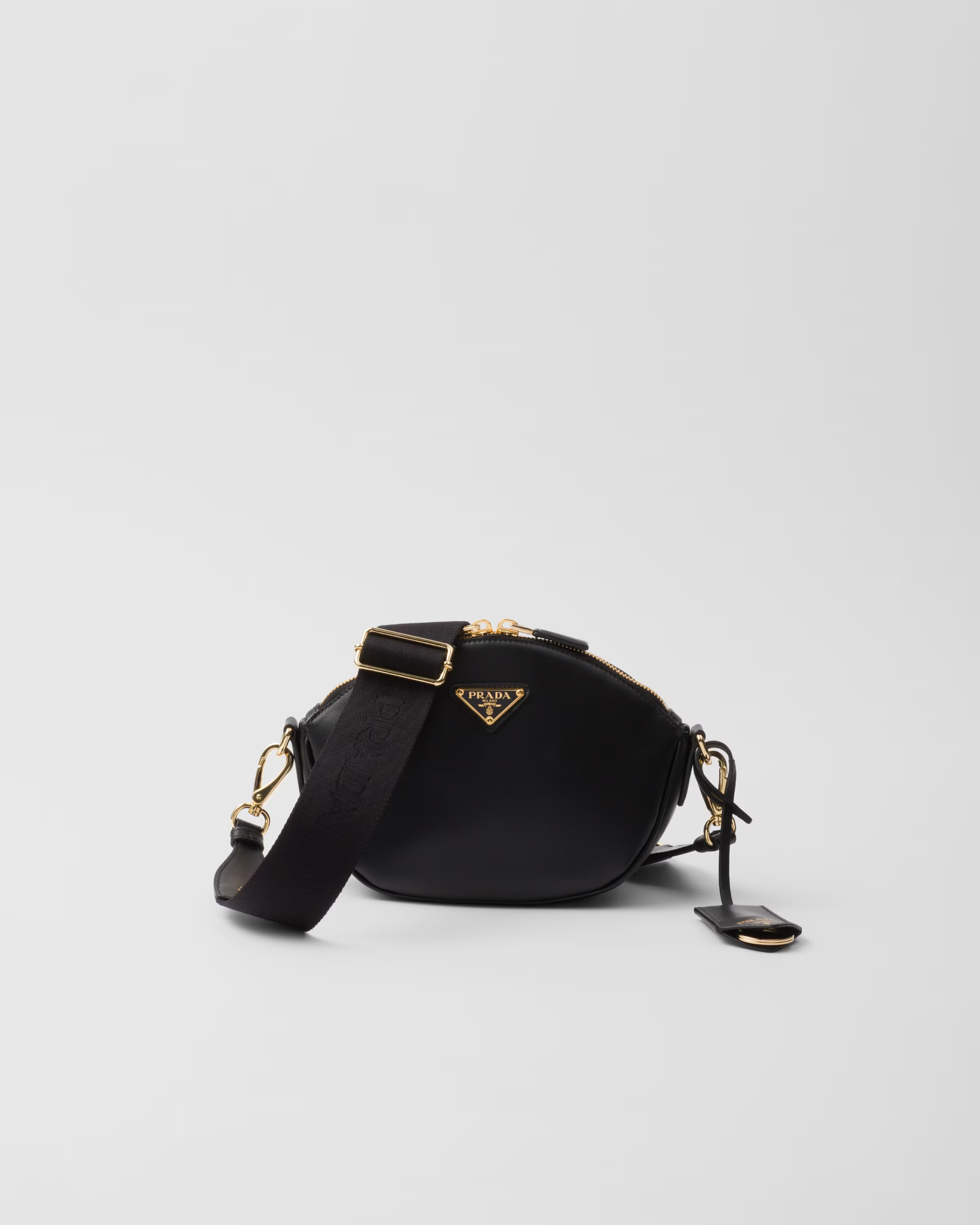 Leather mini shoulder bag | Prada US